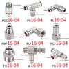 SUS 304 Stainless Steel Pneumatic Hose Fitting PC PCF PL PE PU 8mm Full Metal Quick Release Pipe Connector Joint 1/2 1/8 1/4 3/8 Engine Gaskets 6
