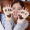 Good Mittens Gloves Paw Fingerless Women Fluffy Cat Chic Xmas Bear Pair of Gloves Gift