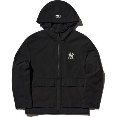MLB Горпкор New York Yankees Удобная Повседневная Ветровка с Длинным Рукавом Унисекс Верхняя Одежда Черная 3AWJB0144-50BKS
