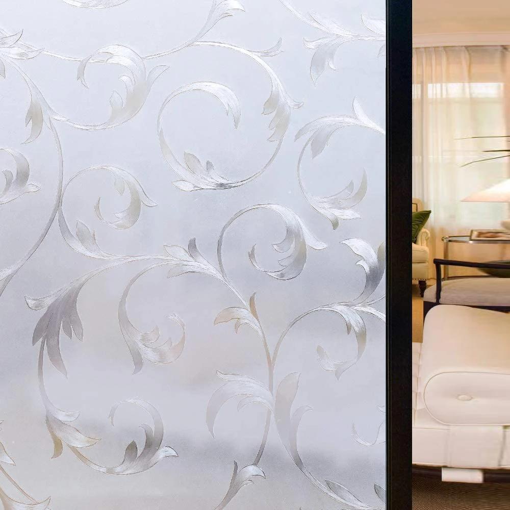 2 метра матовая полосатая оконная пленка витражное стекло декоративная УФ-наклейка конфиденциальная матовая самоклеящаяся пленка оконная наклейка для стекла