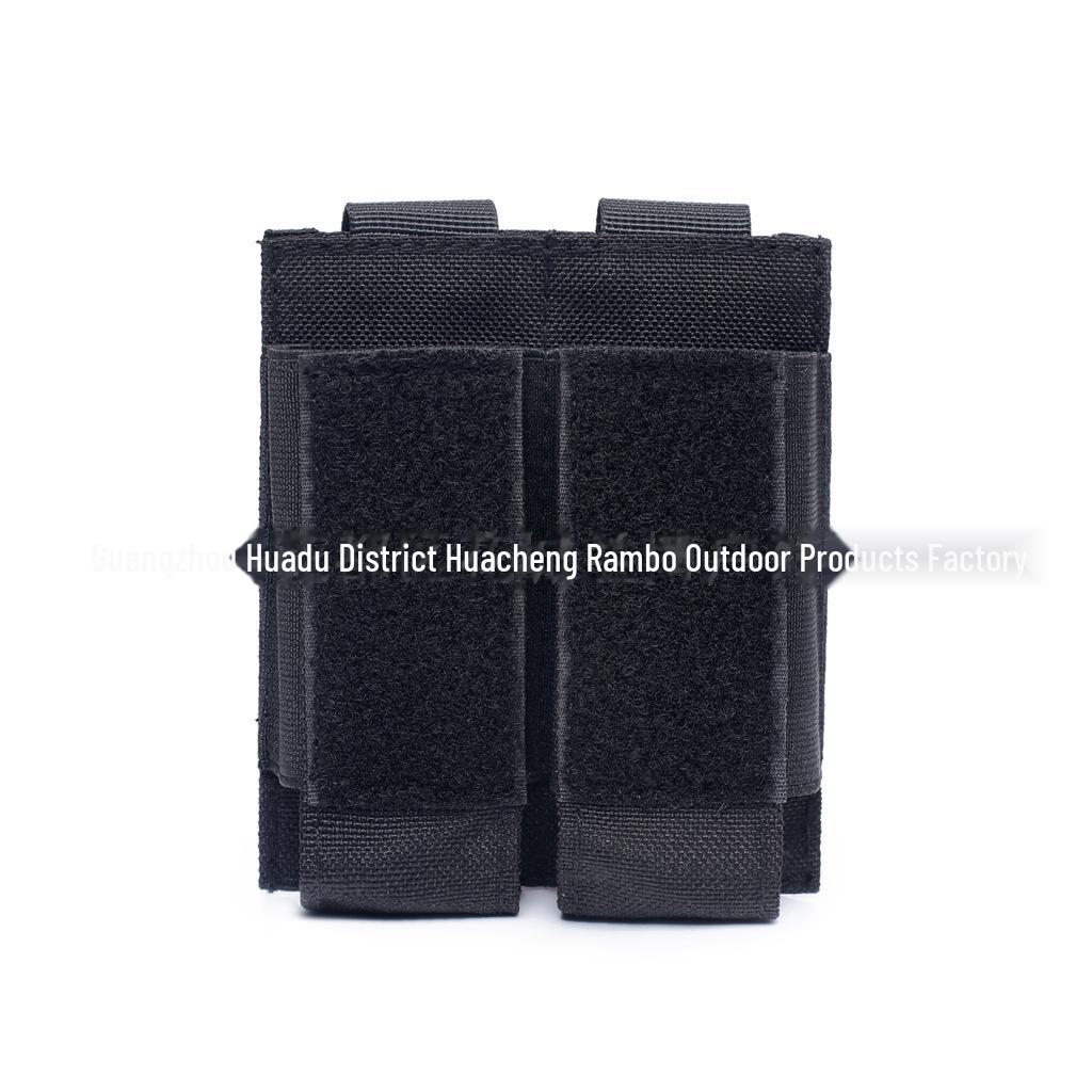 Tactical 9mm Double Magazine Bag with MOLLE System - EDC Tool Kit Accessory