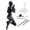 Фигурка Body-kun DX и Body-chan DX ПВХ Модель SHF Дети Мальчики Девочки Коллекционная Игрушка Подарок Рисование Манекен Фигурка Модель Художник (Темнокожая женщина)