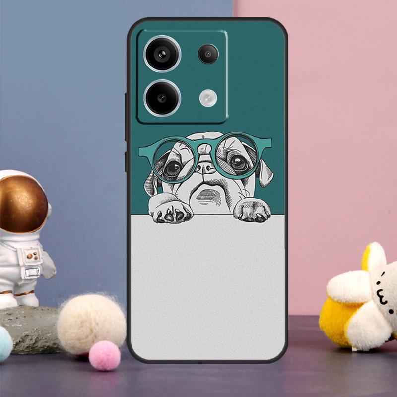 Cute Pug Dog Case For Xiaomi Redmi Note 14 9 10 11 12 13 15 Pro Plus Redmi 15 15C 10C 12C 13C 14C Cover