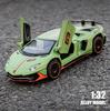 1:32 Модель спортивного автомобиля Lamborghini Aventador Svj Lp780-4, игрушка со звуком и светом, подходит для подарков на день рождения детям