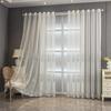 Вышивка Белый Прозрачный Высококачественный Легкий Роскошный Шторы Оконный Экран Спальня Гостиная Эркер Готовые Шторы