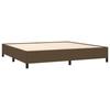 Maison Exclusive - Sommier à lattes de lit avec matelas Marron foncé 200x200 cm