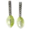 [B0422] - Серебряные серьги «Селестины», светло-зеленые