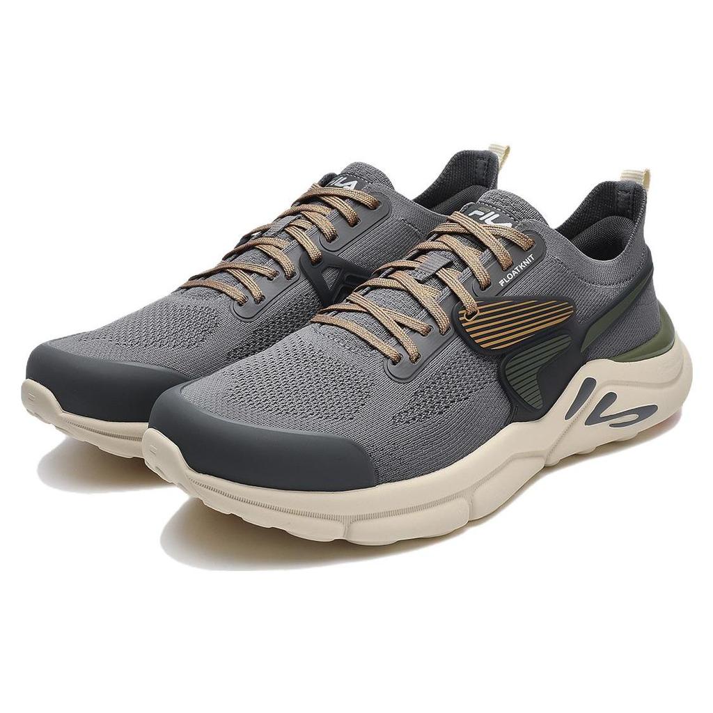 Fila Mind 6 Удобная Ткань TPU Амортизирующая Износостойкая Низкий Верх Кроссовки для Бега Мужские кроссовки Серый A12M341120FGB