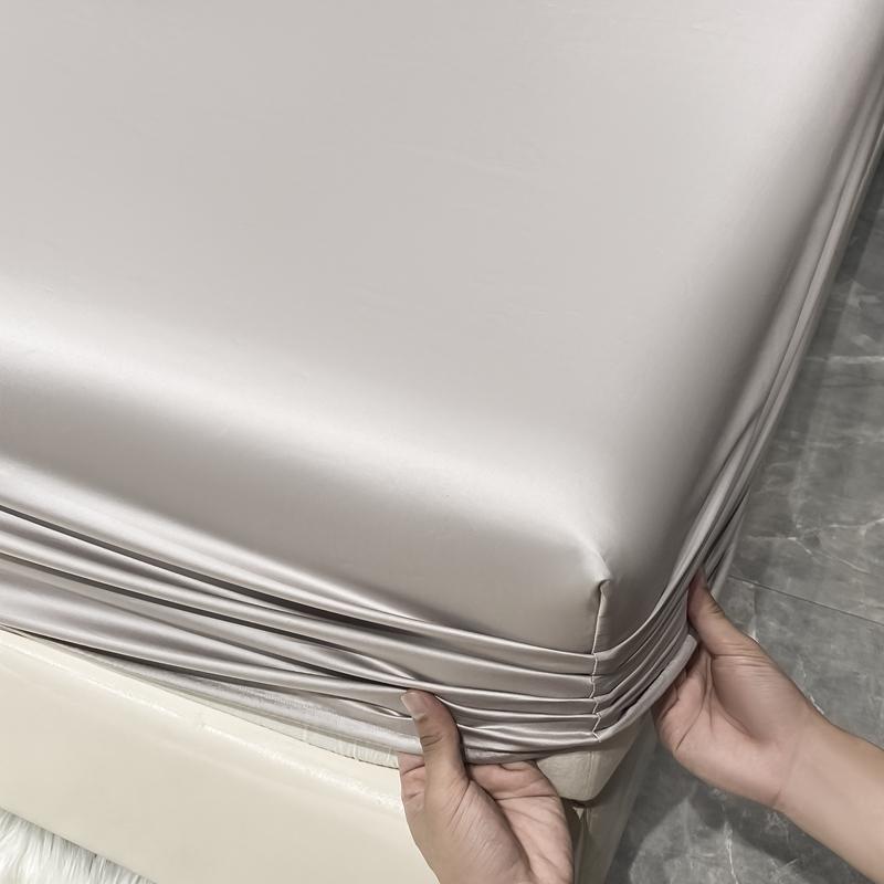 1000TC египетский хлопок роскошный комплект простыней 4/6 шт простыни однотонные плоские простыни с наволочками размер Queen King