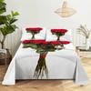 Red Rose Bed Sheets and Pillowcases for Double Beds Single 3D Flower Bedsheets Set with Pillow Case 2pcs 3pcs Queen Full Size