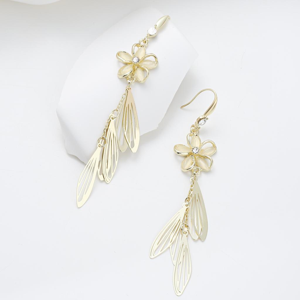 Новые корейские трендовые серьги-цветы с длинными кисточками, серьги-подвески с кристаллами и цепочкой для женщин и девочек, повседневные украшения, подарки на вечеринку