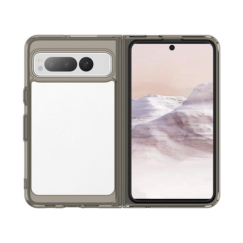 Применимо к цветному чехлу для мобильного телефона Google Pixel Fold чехол для мобильного телефона Google Fold всесторонний акриловый однотонный