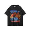 Vintage Hip Hop Streetwear Graphic Print Cotton Long Sleeve Tee Unisex Oversized Fit