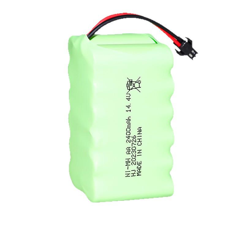 14.4V 2400mAh Ni-MH Rechargeable Battery Pack for Remote Control Toys & Sweepers
