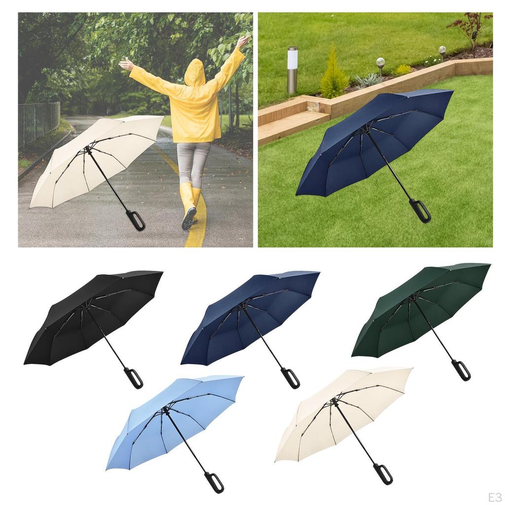 8 Ribs Rain Umbrella Waterproof Folding Business Automatic Opening And Closing for