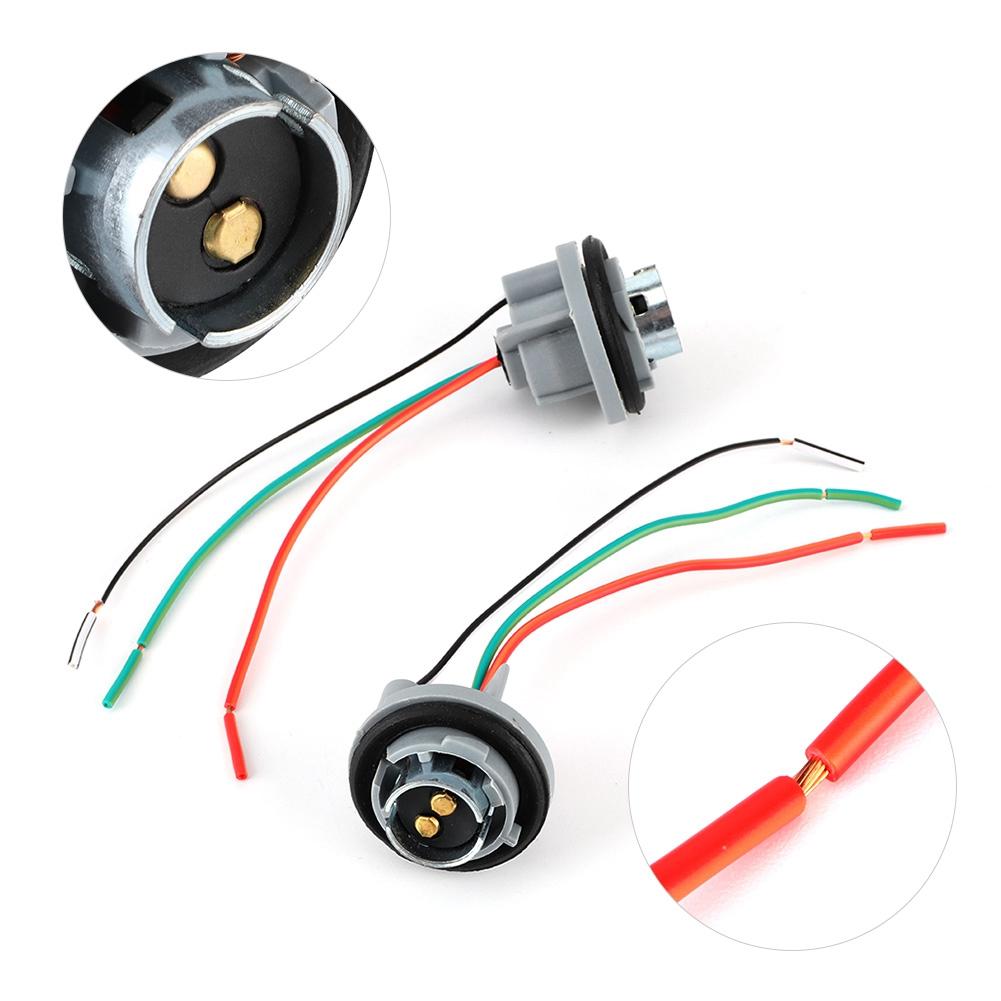 BAY15D 1157 Адаптер патрона лампы с железным сердечником Цоколь Разъем Жгут Проводка Штекер для стоп-сигнала и указателя поворота