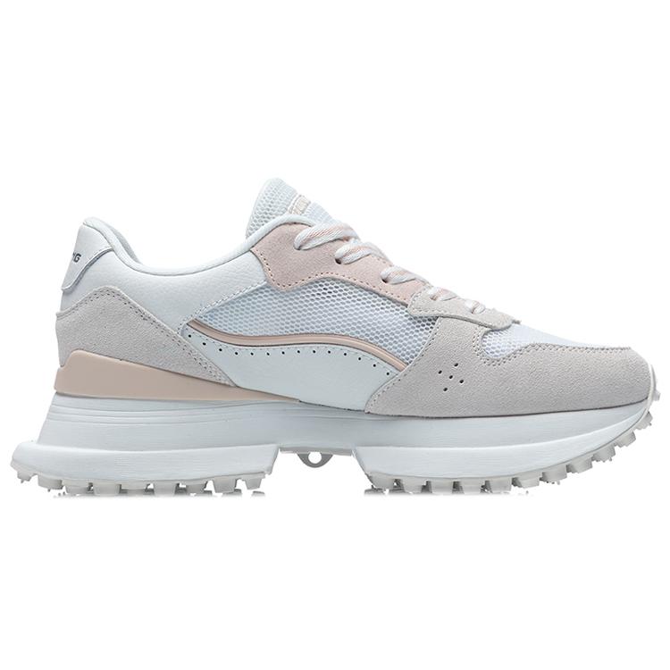 Женские повседневные кроссовки Li Ning CF Низкие Белый/Розовый AGCR210-1