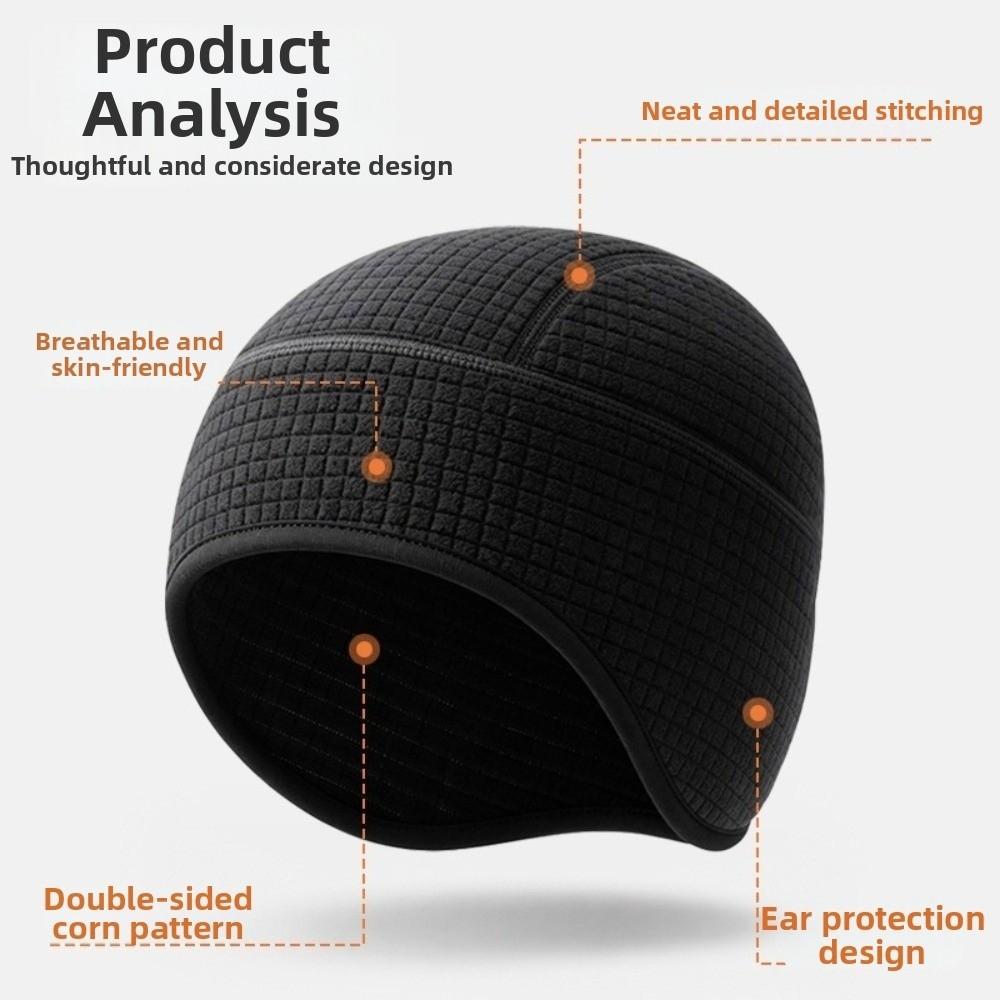 Double Layer Winter Beanie Ear Coverage Thermal Skull Cap New Ear Flap Beanie Men and Women