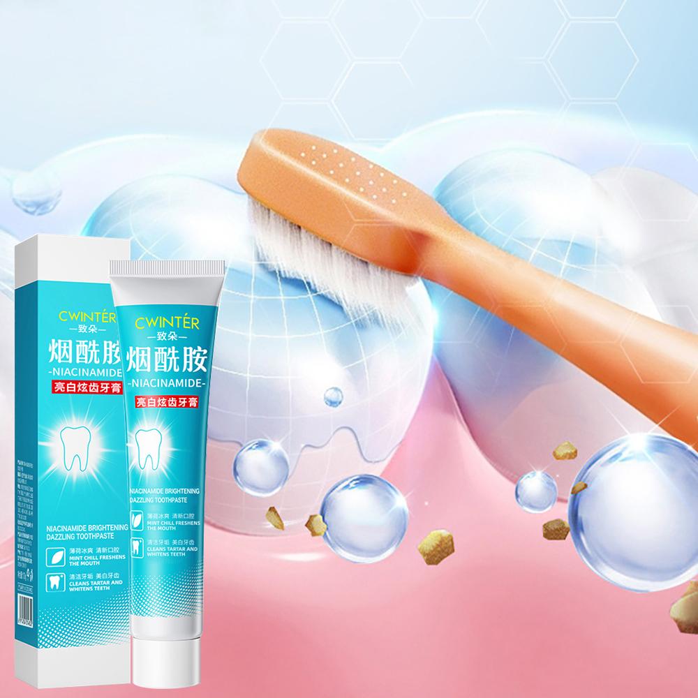 1pc Nicotinamide Toothpaste, 100g, Deep Clean, Fresh Breath, Teeth Whitening, Basic Oral Care