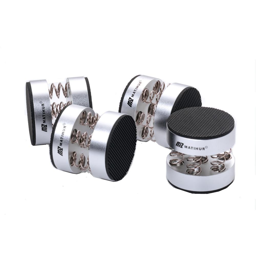 Audiophile shock spikes spring damping pad HIFI Stand Feet speaker spike audio CD amplifier foot pad single products silver