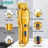 VGR V-650 Профессиональная машинка для стрижки волос Металлический корпус Литиевая батарея 2000 мАч Беспроводная машинка для стрижки волос для мужчин Триммер для бороды Парикмахерская Стрижка волос дома