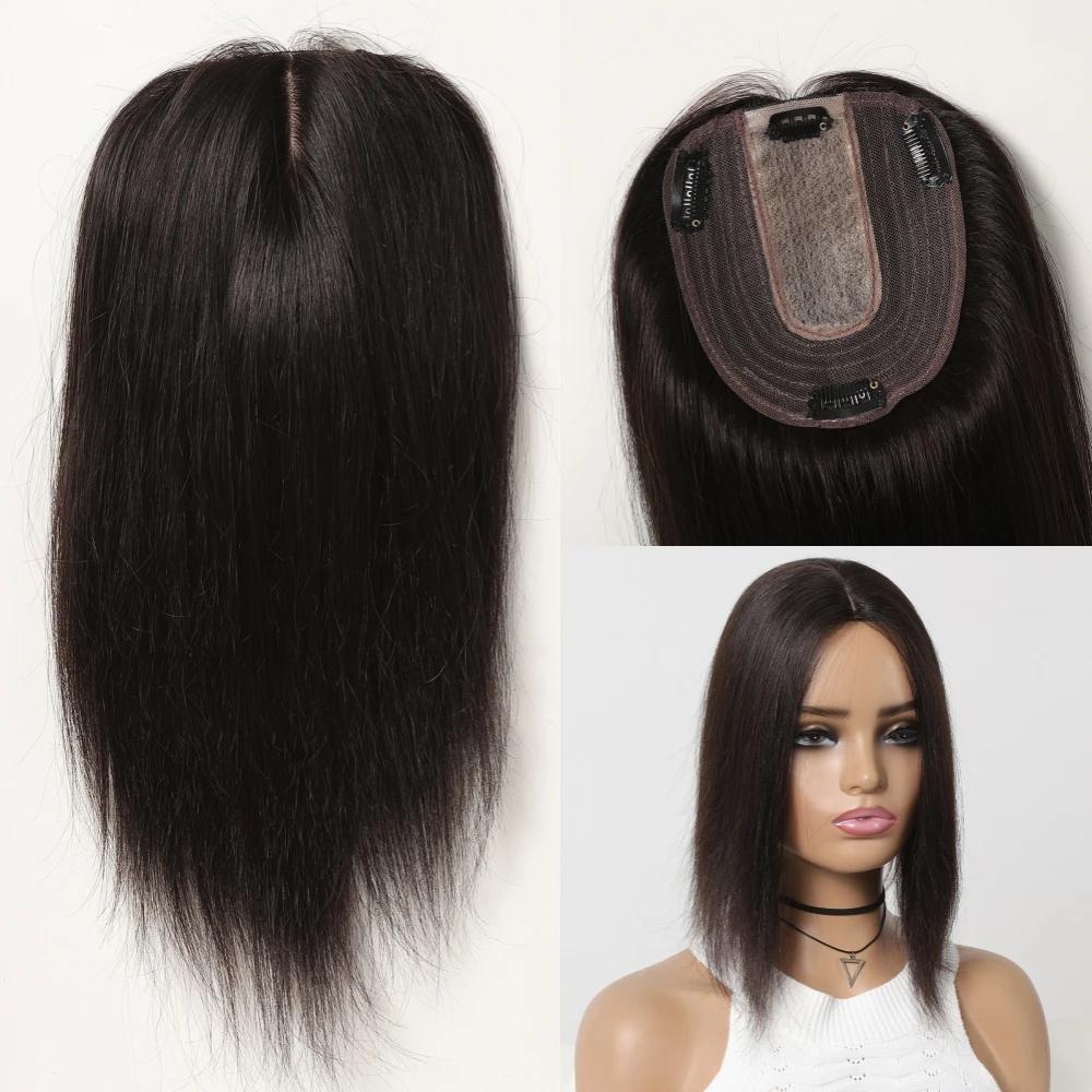 HAIRCUBE 100% Remy человеческие волосы накладные пряди для женщин тонкие волосы шелковая основа клипсы на накладные пряди