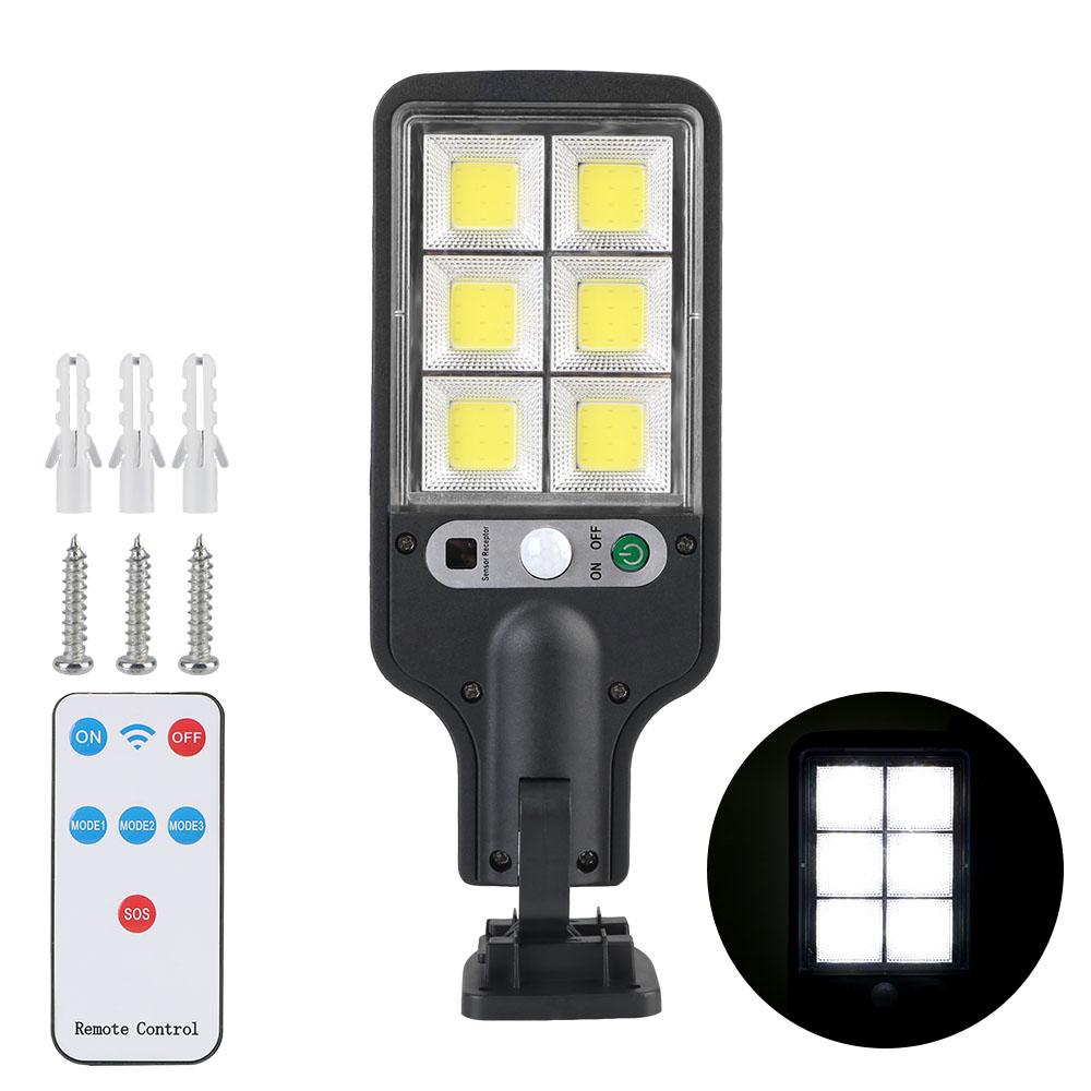 Настенный водонепроницаемый IP64 1 шт. солнечный уличный светодиодный светильник для сада, террасы, гаража, индукционная лампа для человеческого тела 90COB с дистанционным управлением