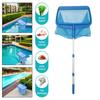 Скиммер для рыболовной сети для бассейна со съемным шестом, сетка для очистки газона и двора, сетка для плавания, грабли для листьев