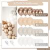 Balloon Garland - Birthday Decorations - 125pcs - Gold, Pink, Beige, White - Party, Wedding, Christening