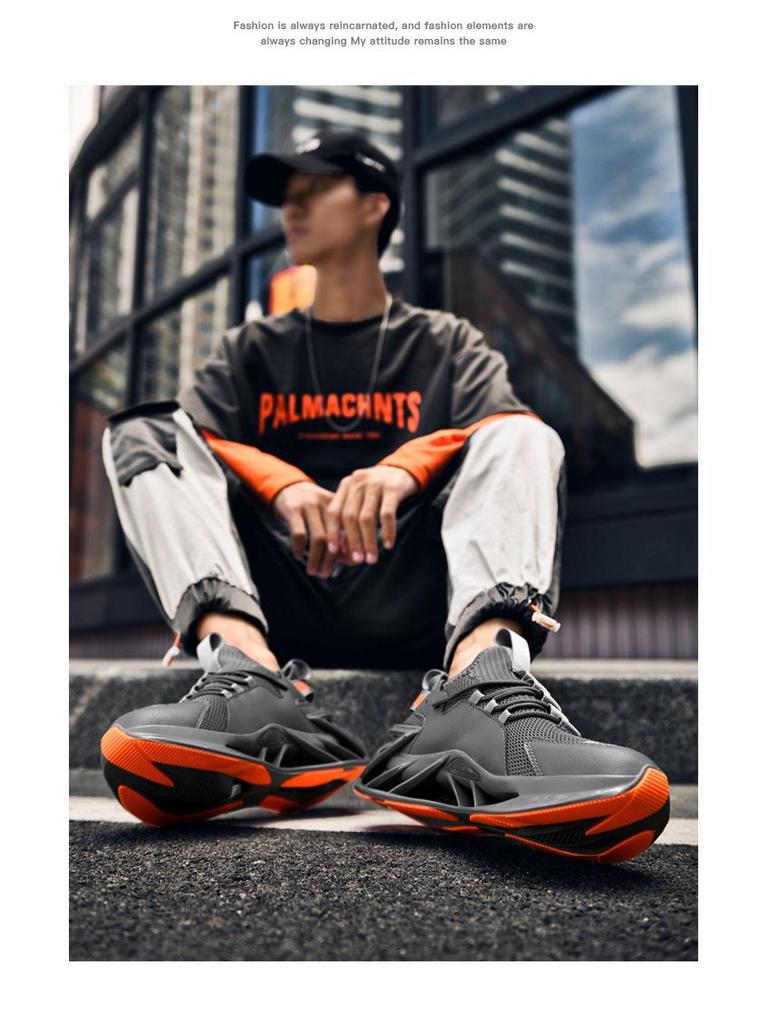 Men's Shock-Absorbing Blade Sneakers - Breathable Running Shoes for Spring & Autumn