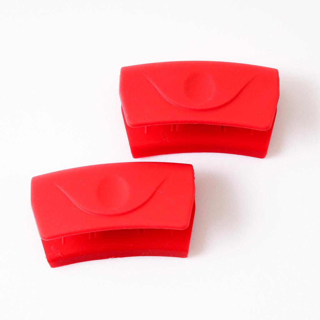 1 пара силиконовых зажимов для ушей, креативный зажим, чугунная ручка для микроволновой печи, изоляционный зажим для рук, набор ушей для горшка