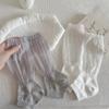 Thin Short Socks Mesh Ruffle Ballet Style Cuffs New Fashion Leg Warmers  Women Girls