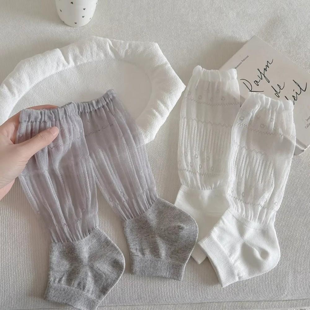 Thin Short Socks Mesh Ruffle Ballet Style Cuffs New Fashion Leg Warmers  Women Girls