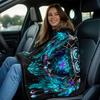 Ловец Снов Сова Сине-Черный Принт Фланелевое Одеяло Мягкое Легкое Машинная Стирка Для Дивана Кровати Путешествий Кемпинга Все Сезоны