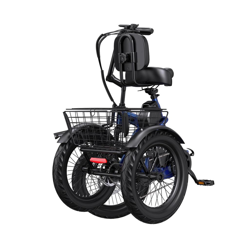 APEFOX RH30 Folding Electric Tricycle for Adults 500W Motor 48V 15Ah Battery 70-80km Range 3 Wheel Commuter Trike