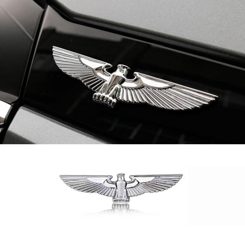 1 шт. 3D металлическая эмблема орла, декоративная наклейка для автомобиля, наклейка на двигатель грузовика, авто наклейка, золото, серебро, крыло орла, декоративная машина для автомобиля