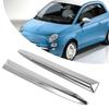 Front Bumper Upper Grill Moulding Trim Chrome Finish Compatible With For Fiat For 500 Model Years 2007 To 2015