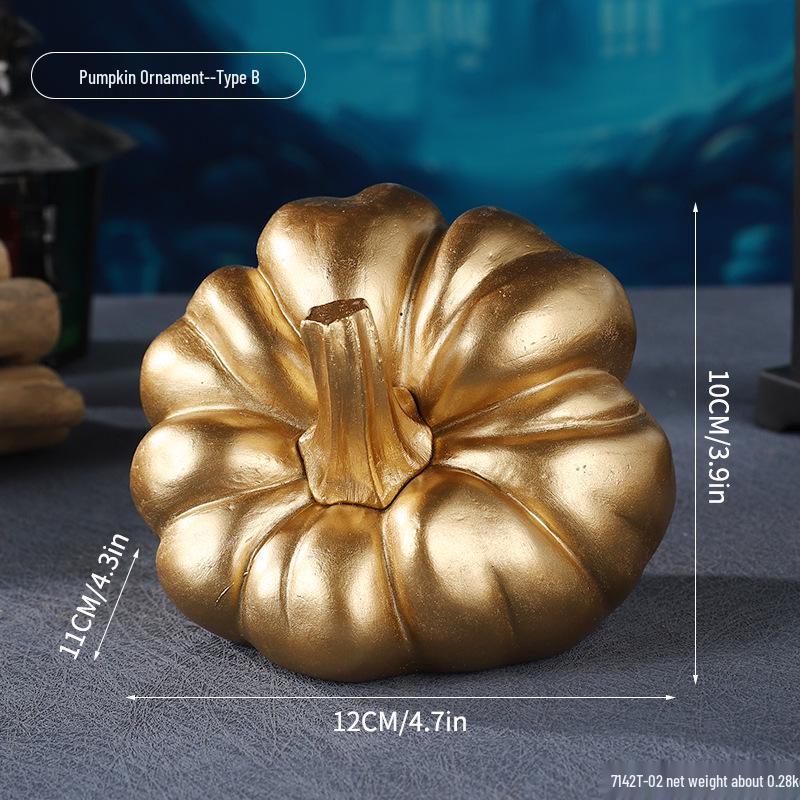 Cross-Border Halloween Skull Resin Ornament - Ghost Festival Decoration for Desktop and Entrance