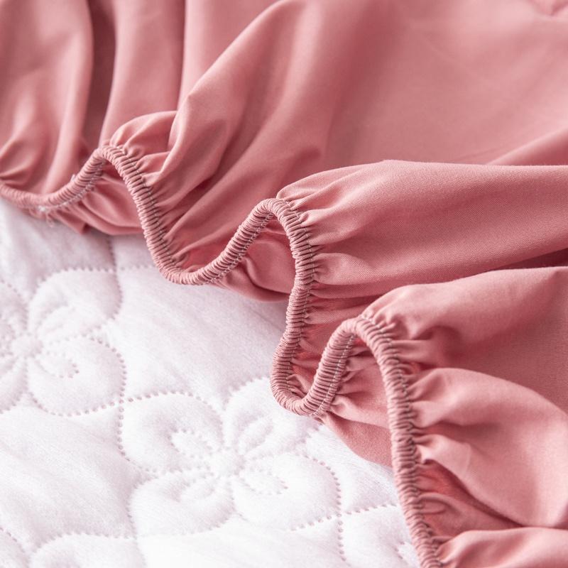 Покрывало из матовой ткани, стеганый чехол для матраса, водонепроницаемый наматрасник для кровати, чехол для матраса с защитой от клещей