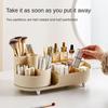 Cosmetics Storage Box Rotatable Compartment Desktop Ins Style Lipstick Makeup Brush Eyebrow Brush Holder Skincare Shelves
