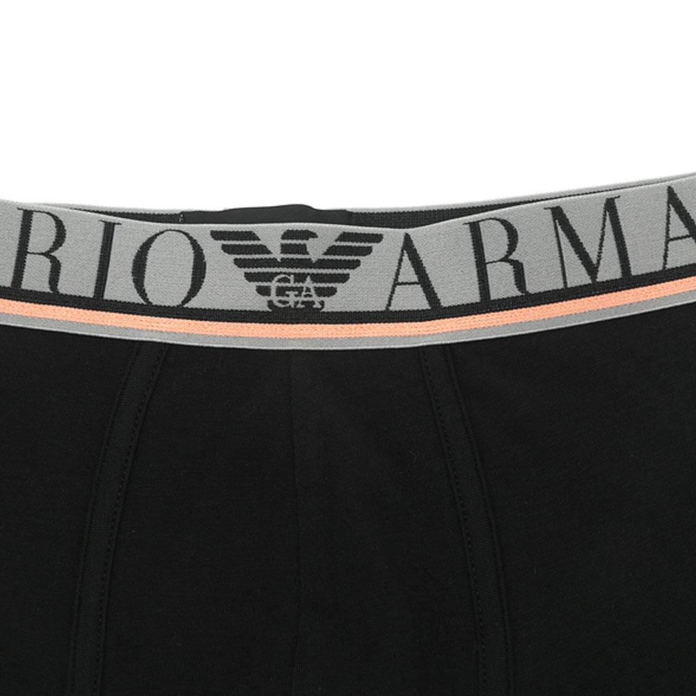 Emporio Armani SS23 Мужские боксеры с жаккардовым логотипом-буквой Черные 111866-3R525-00020