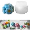 Silicone Mold for Creating Flower Ball Candle and Soap Sunflower Plaster Ornament Mould Jewelry Making Accessories