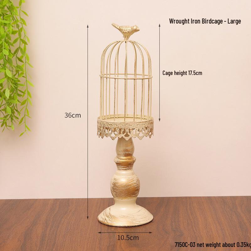 Винтажный французский подсвечник-украшение – Романтический европейский держатель для свечей для декора стола и фотосессий