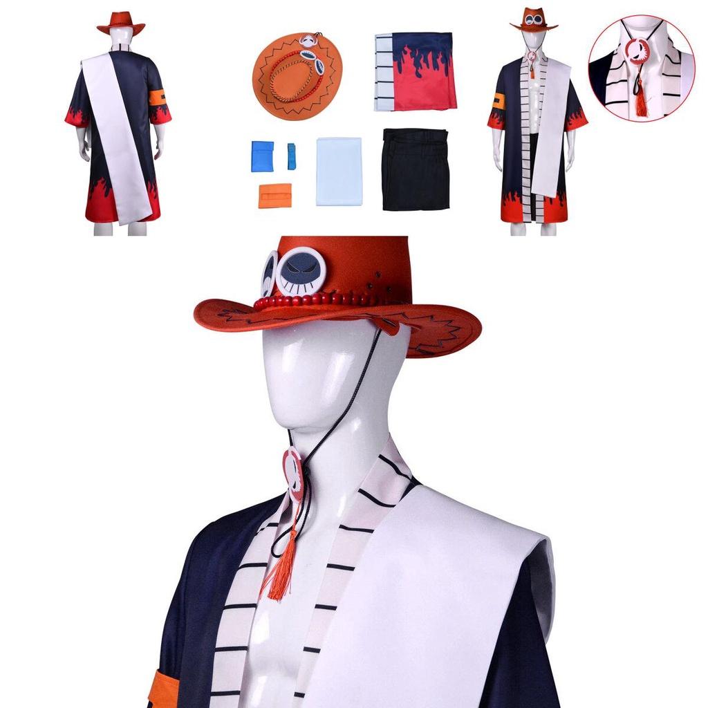Premium Quality Portgas·d· Ace Cosplay Costume For Adults Same With The Anime