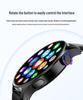 Умные часы HW90 Bluetooth с монитором сердечного ритма, вращающейся кнопкой, шагомером и водонепроницаемым дизайном.