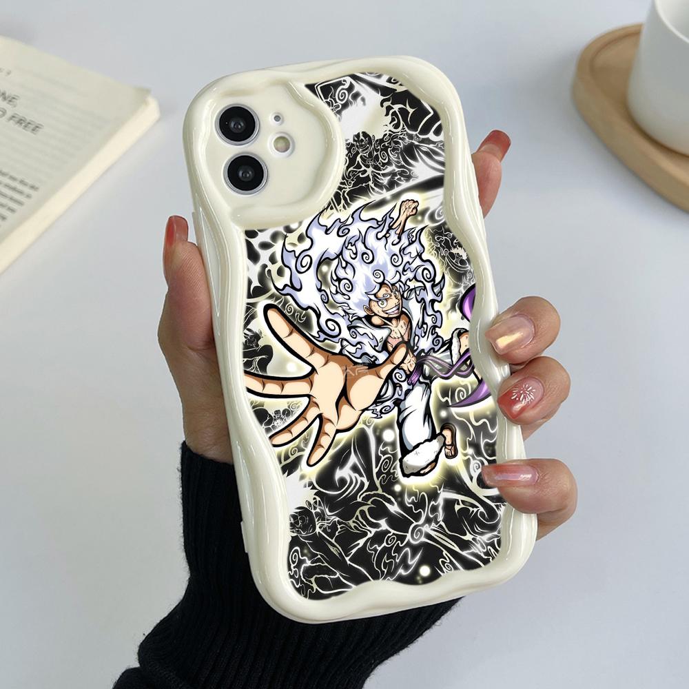 Ae92 One Piece Luffy Gear 5 Защитные чехлы для телефонов для Samsung S23 S24 Ultra A55 A14 A25 A13 Infinix Hot 40 Pro Tecno Spark 20C Wave Задняя крышка из ТПУ