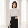 Customable Long Sleeve Blouse With Ribbon Detail T2601bl011a