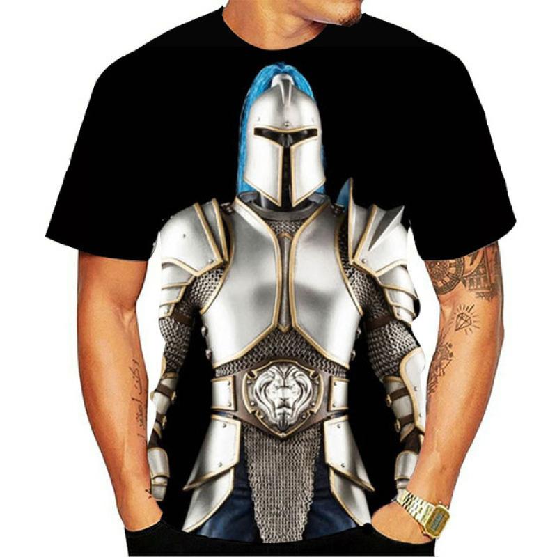 Knights Templar 3D Print T Shirt Knights Templar Fashion Casual T-Shirts Men Women Hip Hop Harajuku Streetwear T Shirt Tee Tops