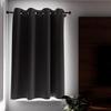 Insulating and 100% Blackout Eyelet Curtain 135x180 Cm ECLIPSE Gray, by Soleil D'ocre
