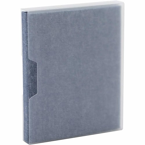 Nakabayashi Cotto Black Mount Photo Album Welded Type L Size 1 Tier Pocket Mount Blue A COPL 241 B